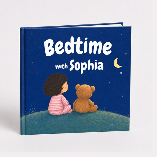 personalised islamic bedtime book, muslim bedtime story book, islamic bedtime book for kids