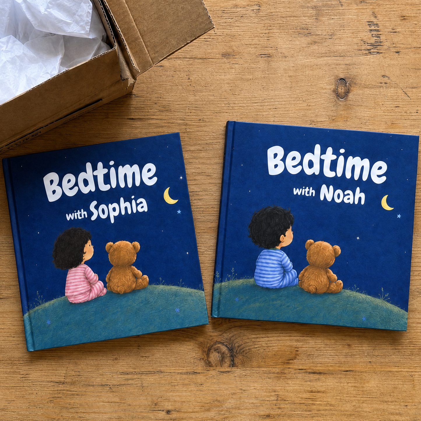 personalised islamic bedtime book, muslim bedtime story book, islamic bedtime book for kids