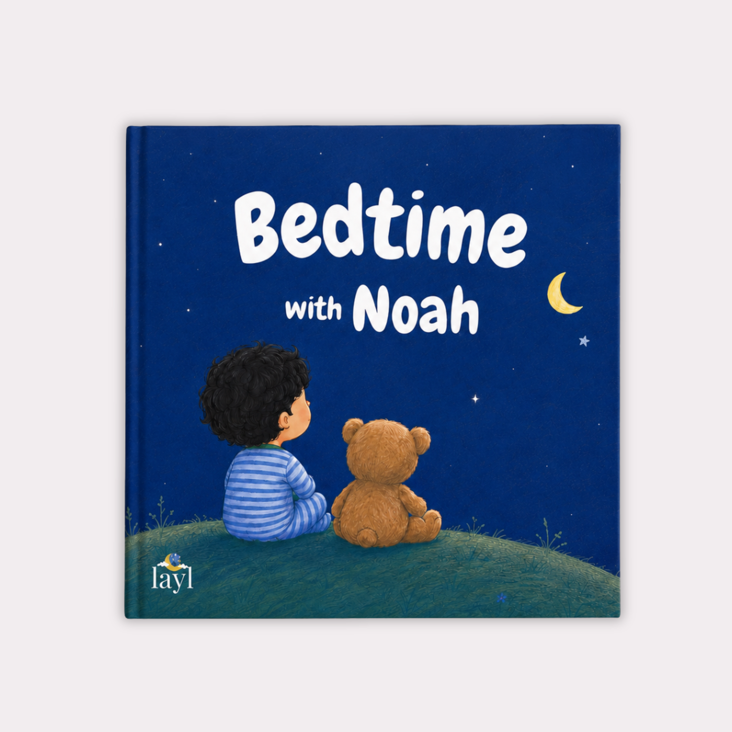 personalised islamic bedtime book, muslim bedtime story book, islamic bedtime book for kids